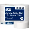 Toiletpapir Tork 120160 Jumbo T1 Universal 1-lag - 6 ruller