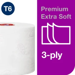 Toiletpapir Tork 127510 Mid-Size T6 Prem ES 3-lags 70 meter - 27 ruller