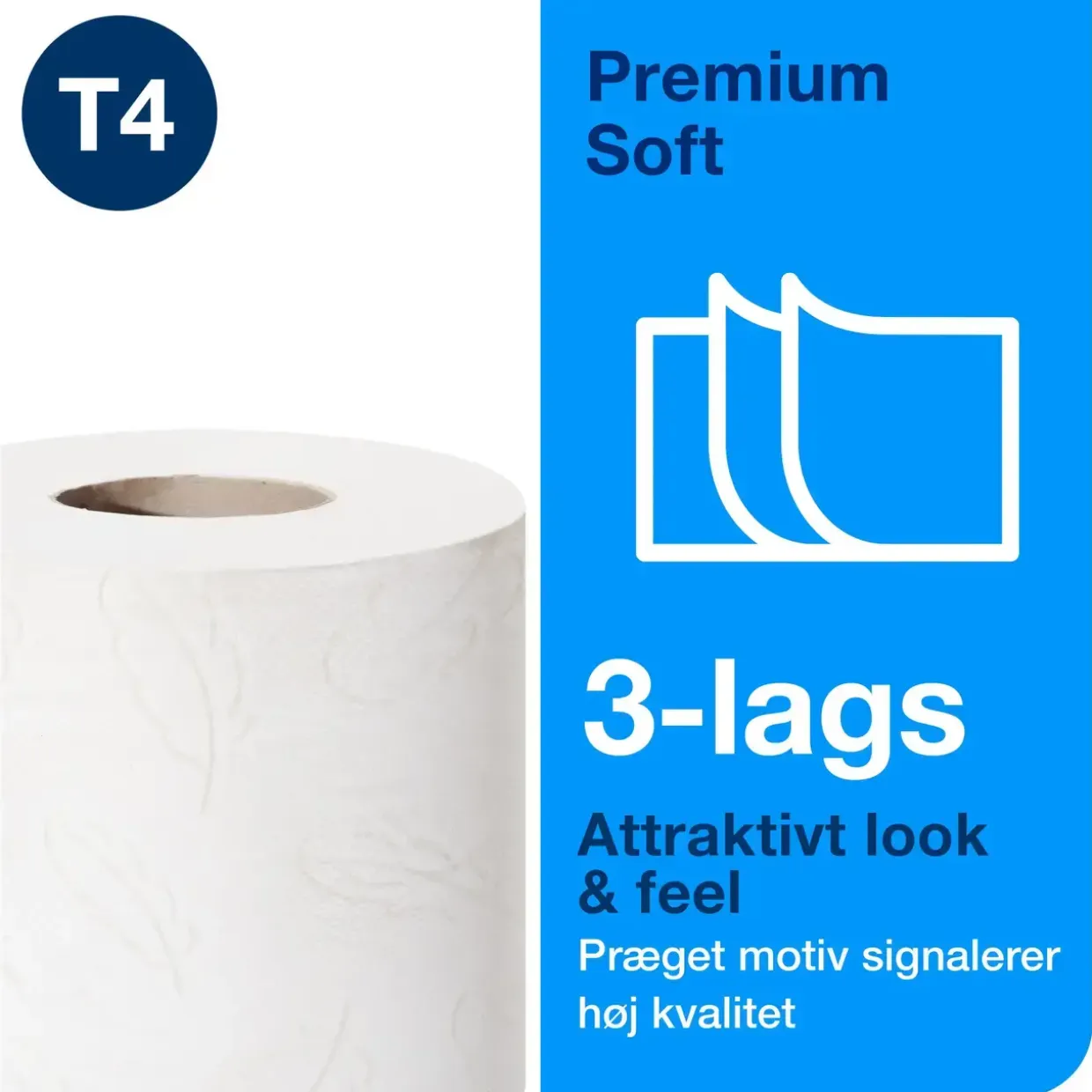 Toiletpapir Tork 110317 Premium T4 - 42 toiletpapirsruller