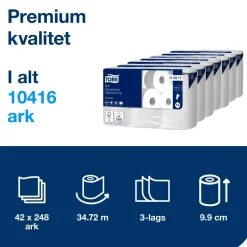 Toiletpapir Tork 110317 Premium T4 - 42 toiletpapirsruller