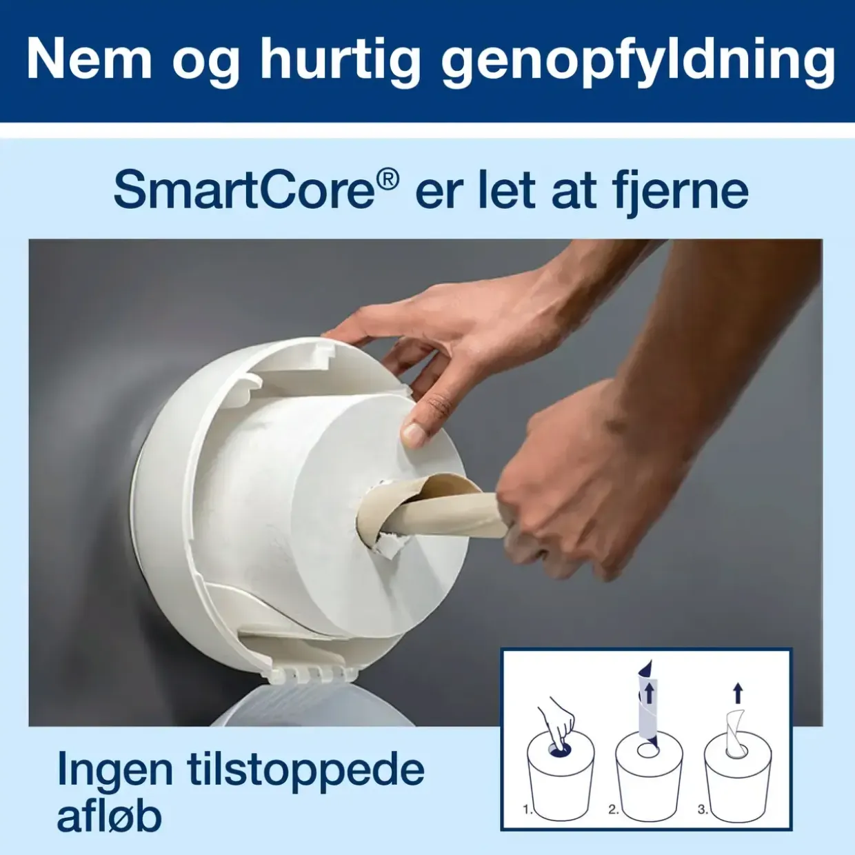 Toiletpapir Tork 472193 SmartOne Mini T9 Advanced 2-lag - 12 ruller