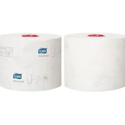 Toiletpapir Tork 127530 T6 Advanced 2-lags 100m x 9,9cm Ø13,1cm hvid blandingsfibre - 27 ruller