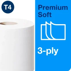 Toiletpapir - Tork 110316 T4 Premium - 3-lag - 29,5 m - 72 ruller