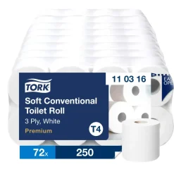 Toiletpapir - Tork 110316 T4 Premium - 3-lag - 29,5 m - 72 ruller