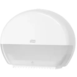 Toiletrulleholder - Tork T2 555000 til mini jumbo toiletruller hvid