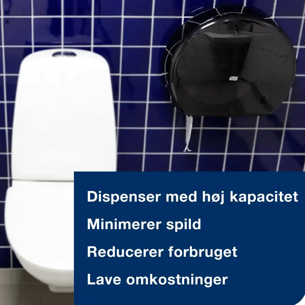 Toiletrulleholder - Tork T2 555008 til mini jumbo toiletruller