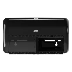Toiletrulleholder - Tork T4 557008 til 2 ruller toiletpapir sort