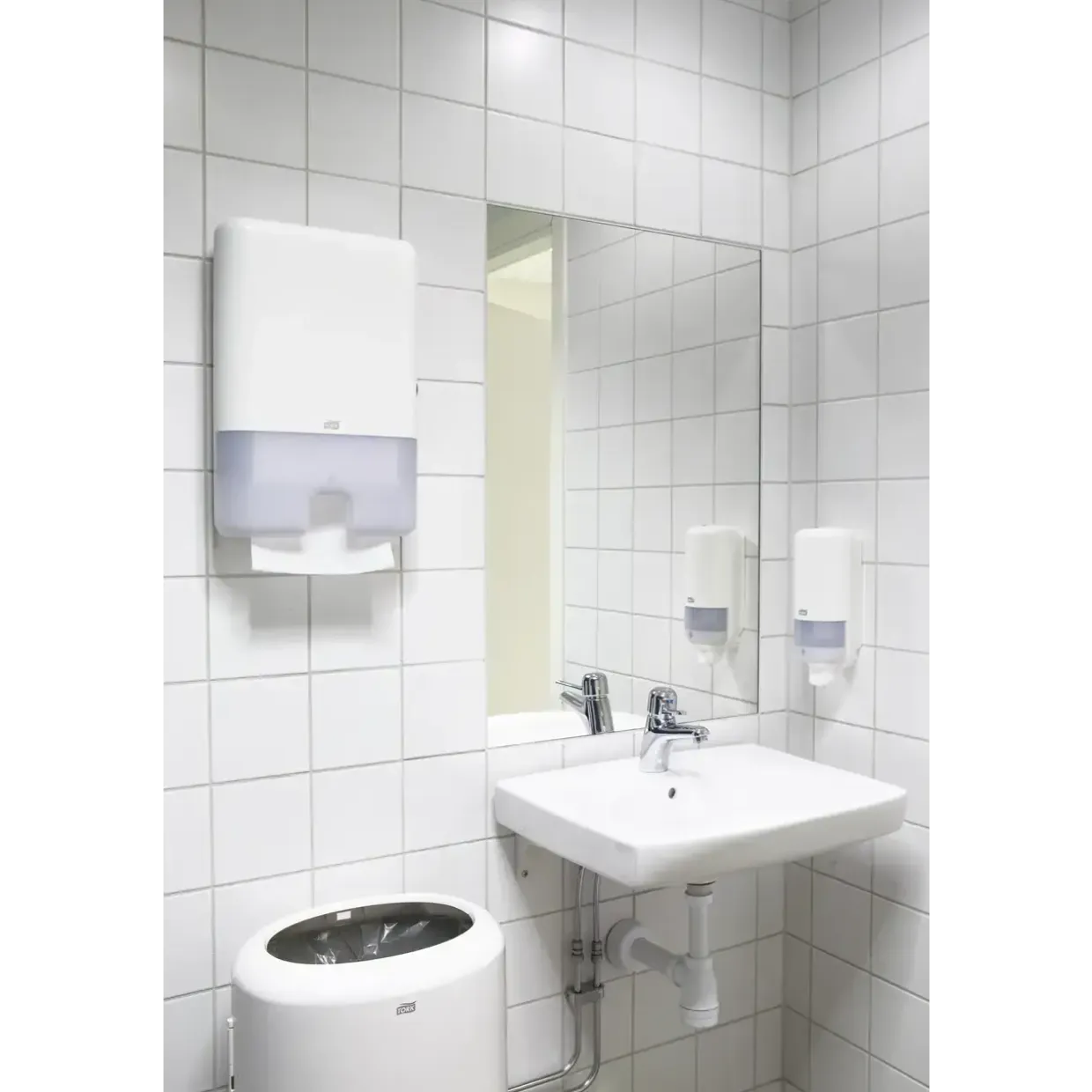 Tork dispenser til håndklædeark H2 552000 interfold hvid maxi