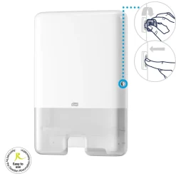 Tork dispenser til håndklædeark H2 552000 interfold hvid maxi