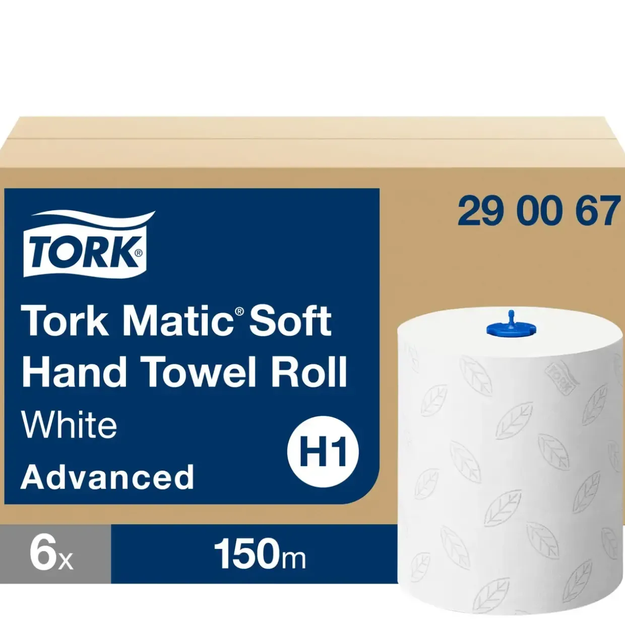 Tork 290067 papirhåndklæde rulle, Advanced H1 Matic - 6 ruller
