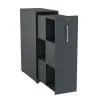 Towerskab DNA A9M, 400 x 800 x 1200 mm, Antracit med hvidt håndtag