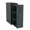 Towerskab DNA A9 Venstre, 400 x 800 x 1200 mm, Antracit med sort håndtag
