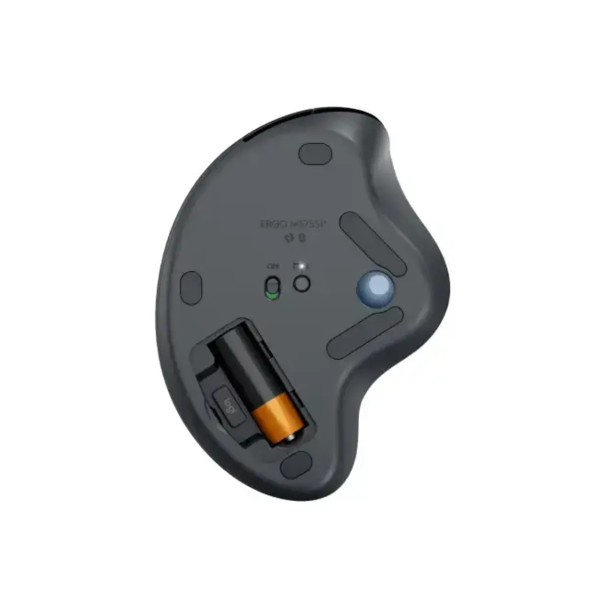 Trackball mus - Logitech ERGO M575S - Trådløs - Grafit/sort - Bluetooth/USB - Ergonomisk