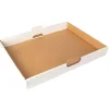 Transportæske 432x301x47xmm Brun/hvid neutral passer til ½ kagemand - 25 stk/krt