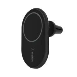 Trådløs Biloplader - Belkin Magnetic Wireless Car Vent Mount + Car Charger CLA - 10W