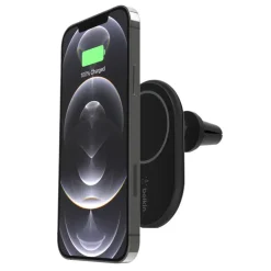 Trådløs Biloplader - Belkin Magnetic Wireless Car Vent Mount + Car Charger CLA - 10W