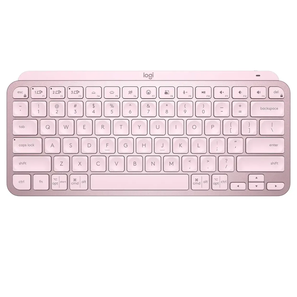 Trådløst Tastatur Logitech MX Keys Mini - Minimalist - Rose (Nordic)