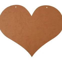Træhjerte - MDF - 50x40 cm - 5 mm - 1 stk.