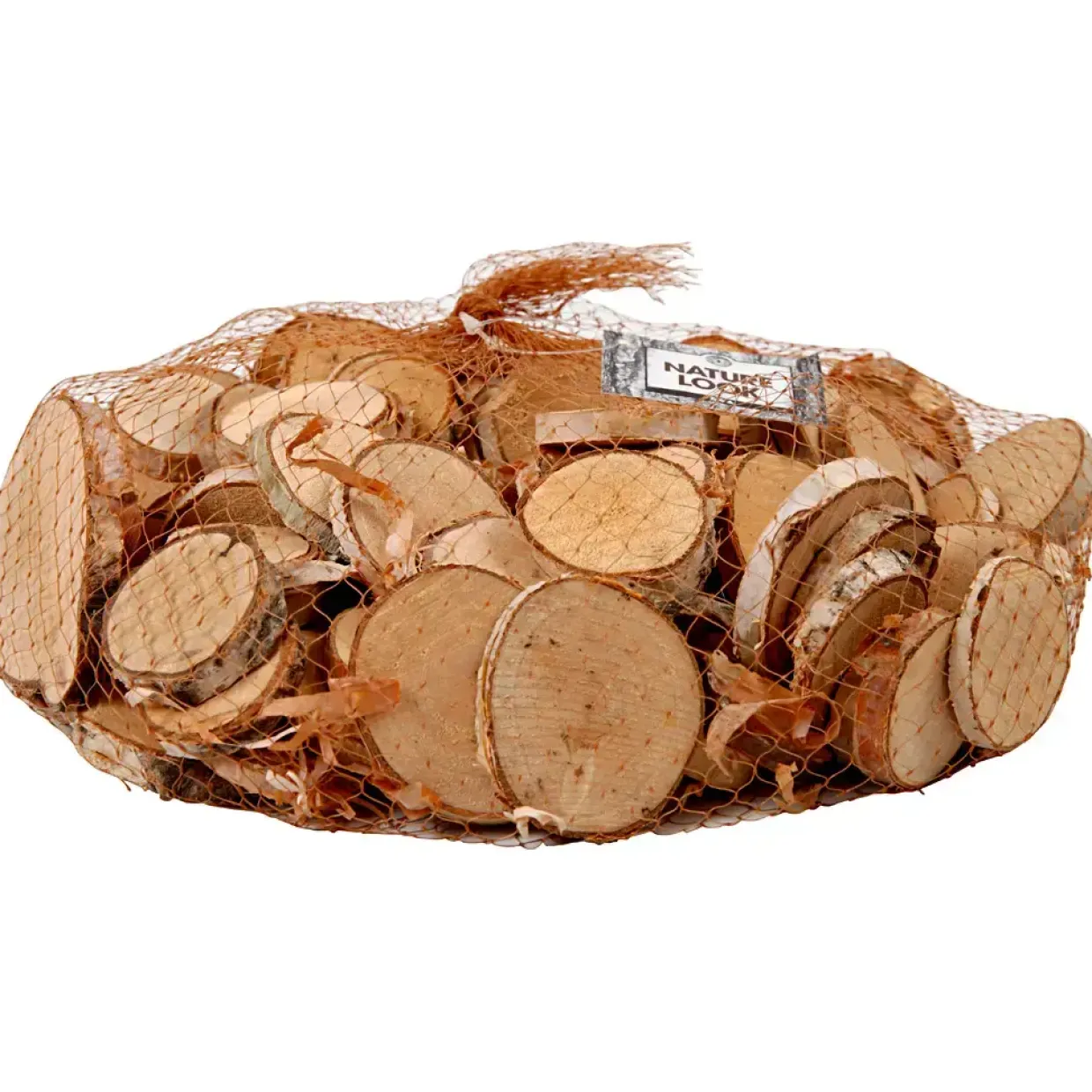 Træskive mix diameter 25-45 mm tykkelse 7 mm - 600 gram