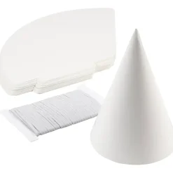Tryllehat hvid Højde 23 cm Diameter 16,5 cm - 50 stk