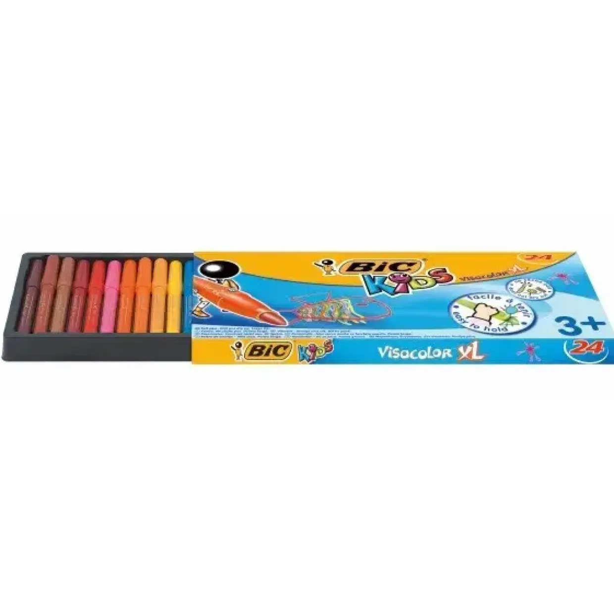 Tuscher Fiberpen Bic Kids Visacolor XL 24stk