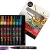 Tusser - POSCA PC-3ML - Glitterfarver - 0,9-1,3 mm - 8 stk.