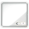 Udhængsskab Nobo glas indendørs 6xA4 hvid