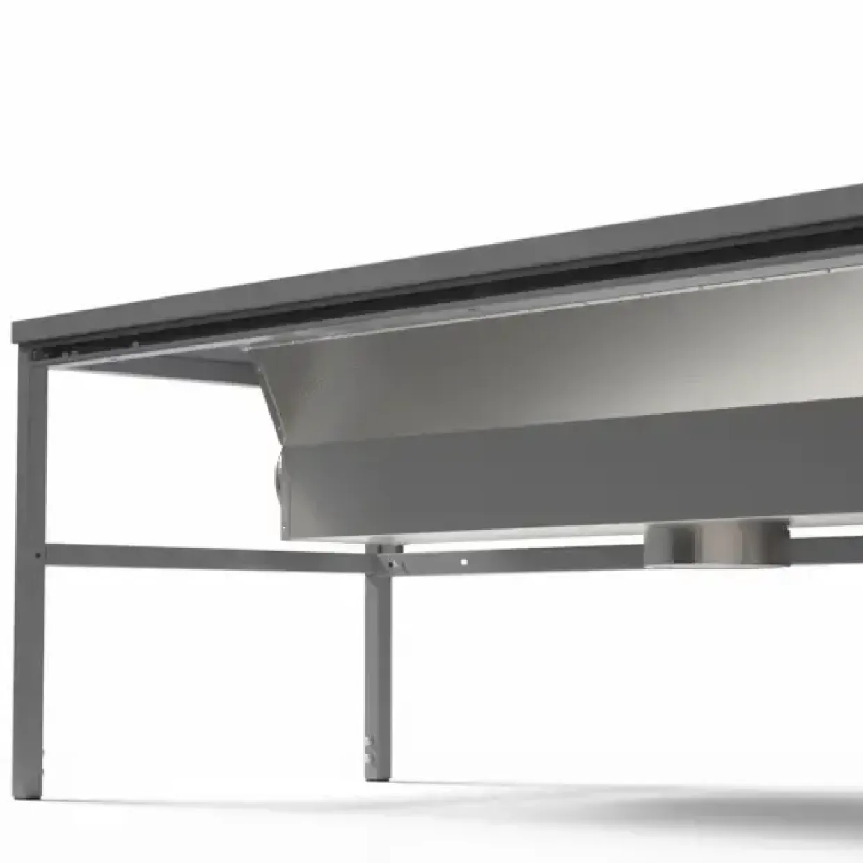 Udsugningsbord Let H-stel 2000x800 mm