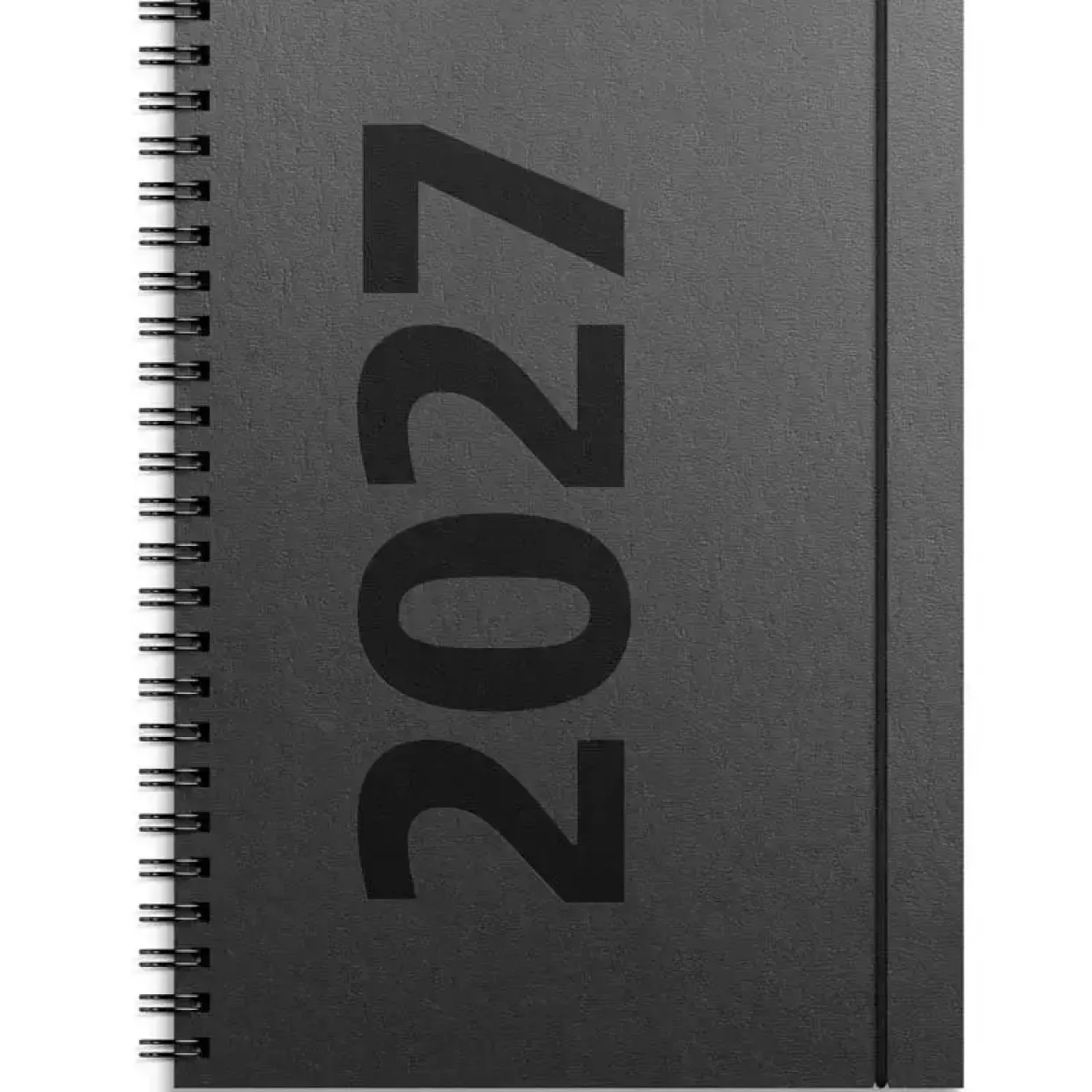 Ugekalender - A5 - Spiral - Højformat - Genbrugskarton - Matsort - 2027 - Mayland - 27200500