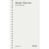 Ugekalender International REFILL - 98x170mm - Spiral - Tværformat - 2027 - Mayland - 27085500
