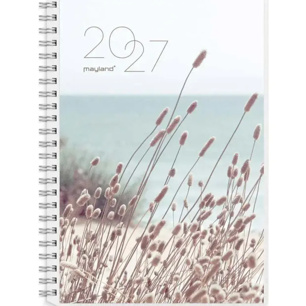 Ugekalender m/4 forside illu. - A5 - Højformat - Spiral - PP-plast - 2027 - Mayland - 27200400