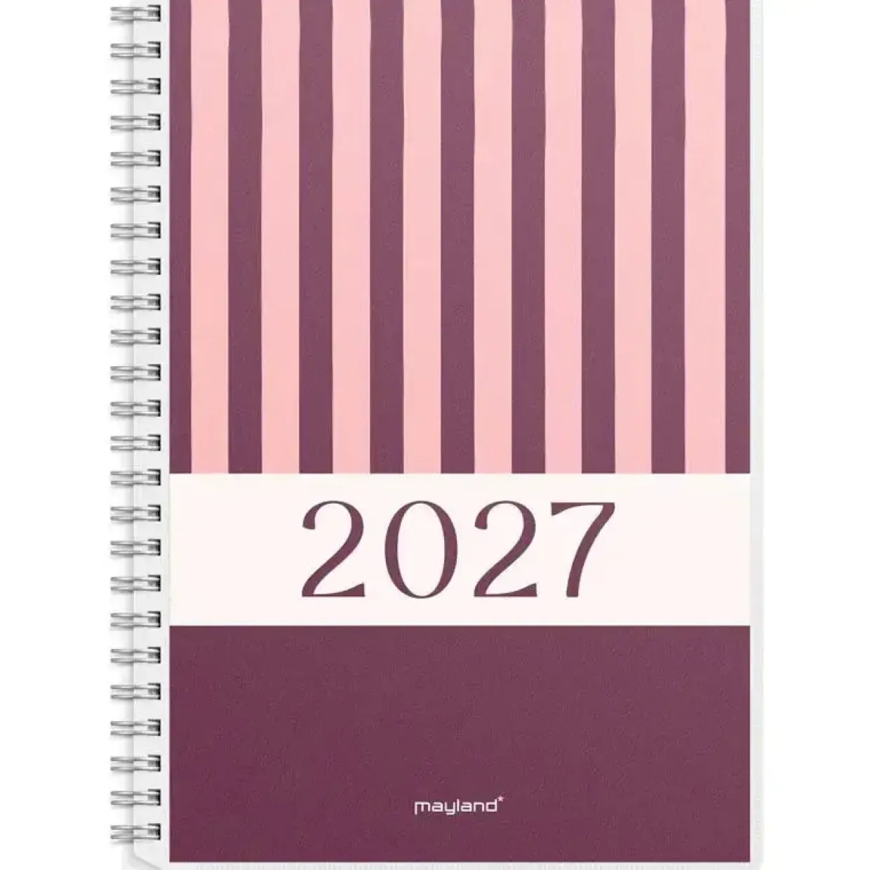 Ugekalender m/4 forside illu. - A5 - Tværformat - Spiral - 2027 - Mayland - 27200710