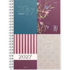 Ugekalender m/4 forside illu. - A5 - Tværformat - Spiral - 2027 - Mayland - 27200710