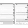 Ugekalender - 132x177mm - Spiral - Tværformat - PP-plast - Grå - 2027 - Mayland - 27202000