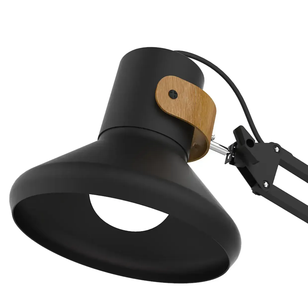 Unilux Baya Bamboo LED lampe, sort/træ