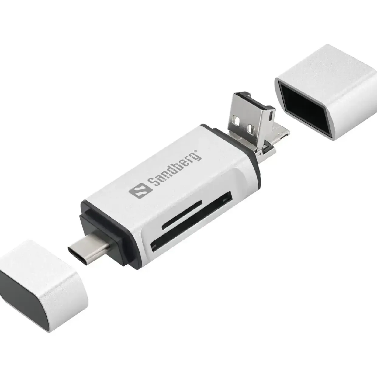 USB C adapter - Sandberg Card Reader USB-C+USB+MicroUSB