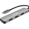 USB-C Dock Sandberg - HDMI+3xUSB+PD 100W - Alu
