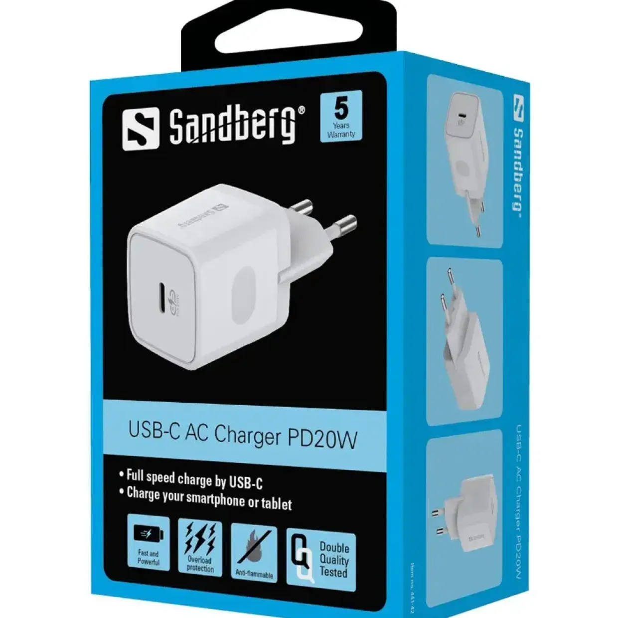 USB C oplader Sandberg - USB-C AC Charger PD20W