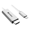USB-C to HDMI Cable- Sandberg Silver (2m)