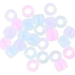UV-perler , L: 6 mm, diam. 8 mm, hulstr. 4 mm, ass. farver, 700ml/ 1 ds., 320 g