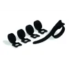 Velcro kabelbinder sort 2 x 20 cm CAVOLINE GRIP TIE - pakke med 5 stk.