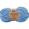 Velourgarn, L: 105 m, pind 5-6, denim blå, 100 g/ 1 ngl.