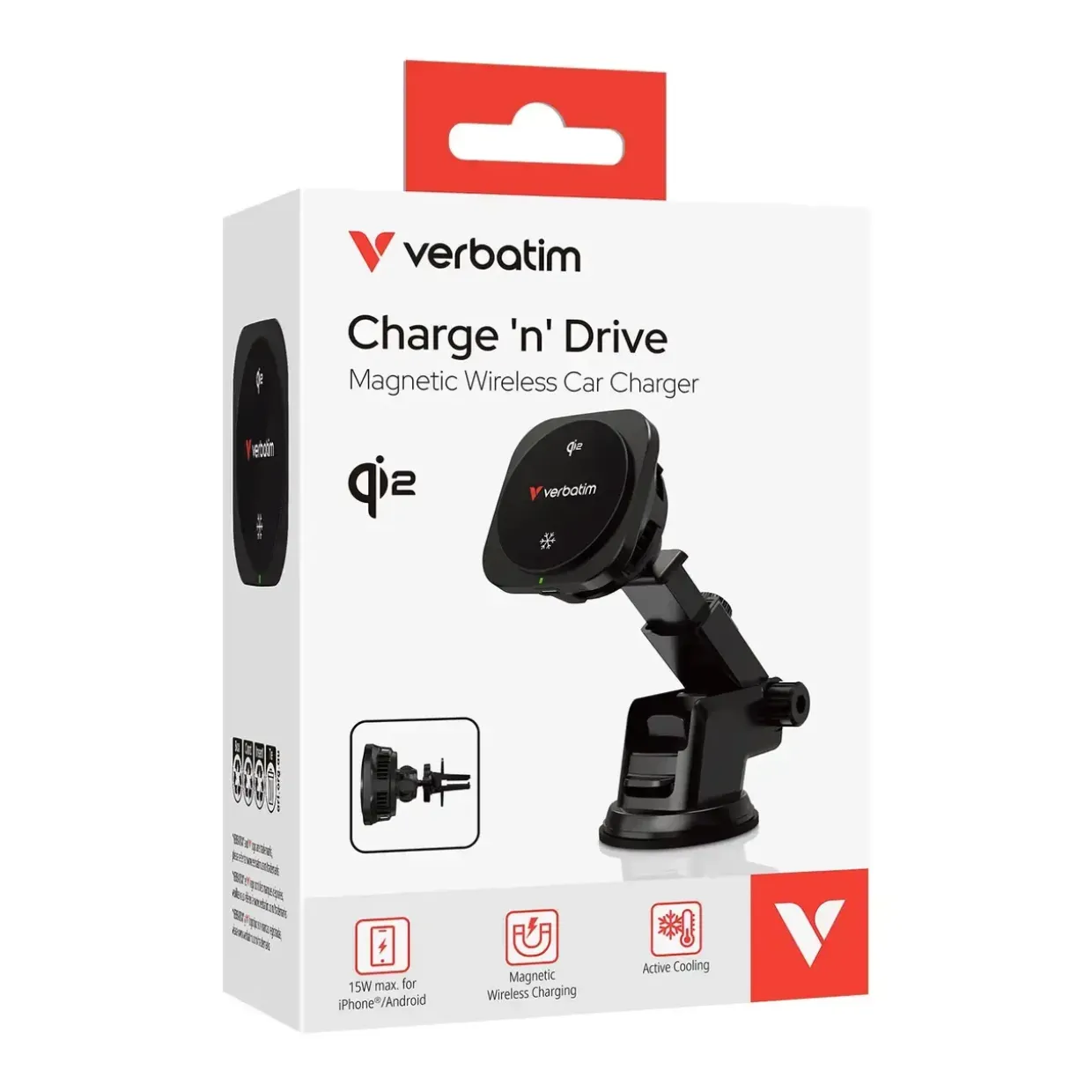 Verbatim V Charge 'n' Drive Magnetisk Trådløs Biloplader