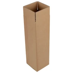 Vinemballage yderkasse til 1 flaske - 106x106x395mm fefco 0201 - 25 stk