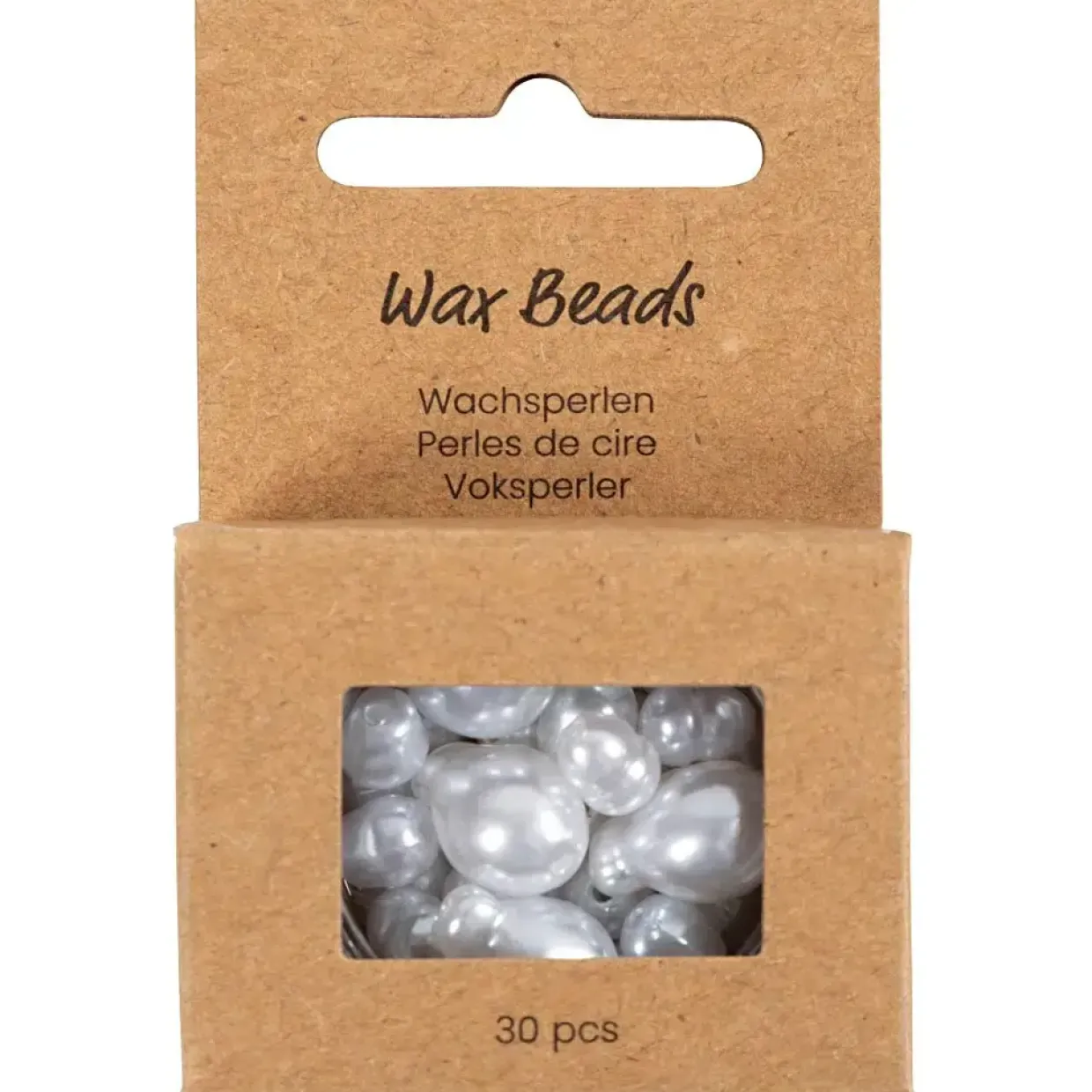 Voksperler, Oval, diam. 6-14 mm, hulstr. 1,3-1,5 mm, 30stk./ 1 pk.