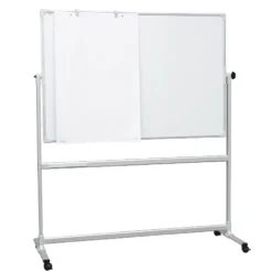Whiteboard 100 × 200 cm magnetisk dobbeltsidet tavle