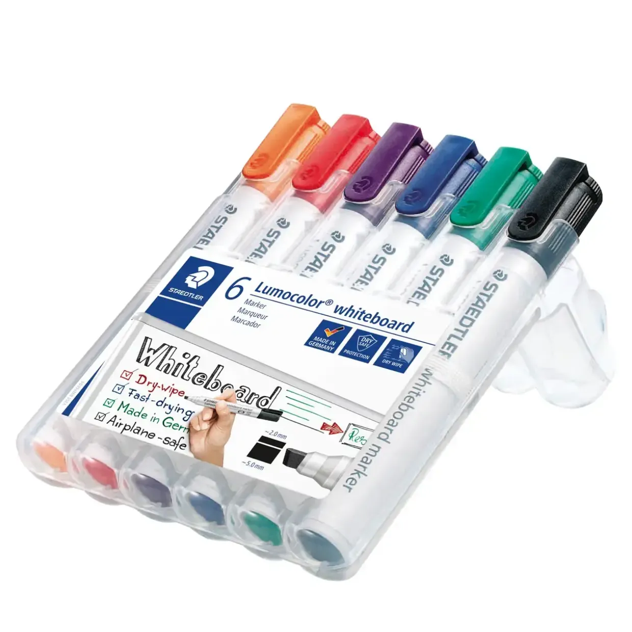 Whiteboardmarker Lumocolor ass.stregbredde 2-5mm 351BWP-4