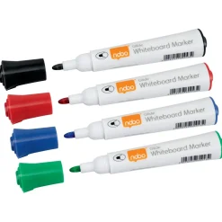 Whiteboard marker Nobo Glide ass (4) - Køb minimum 10 stk.