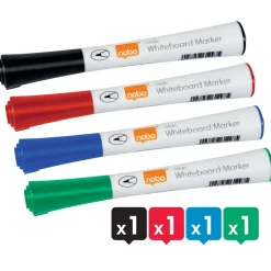 Whiteboard marker Nobo Glide Fine ass (4) - Køb minimum 10 stk.