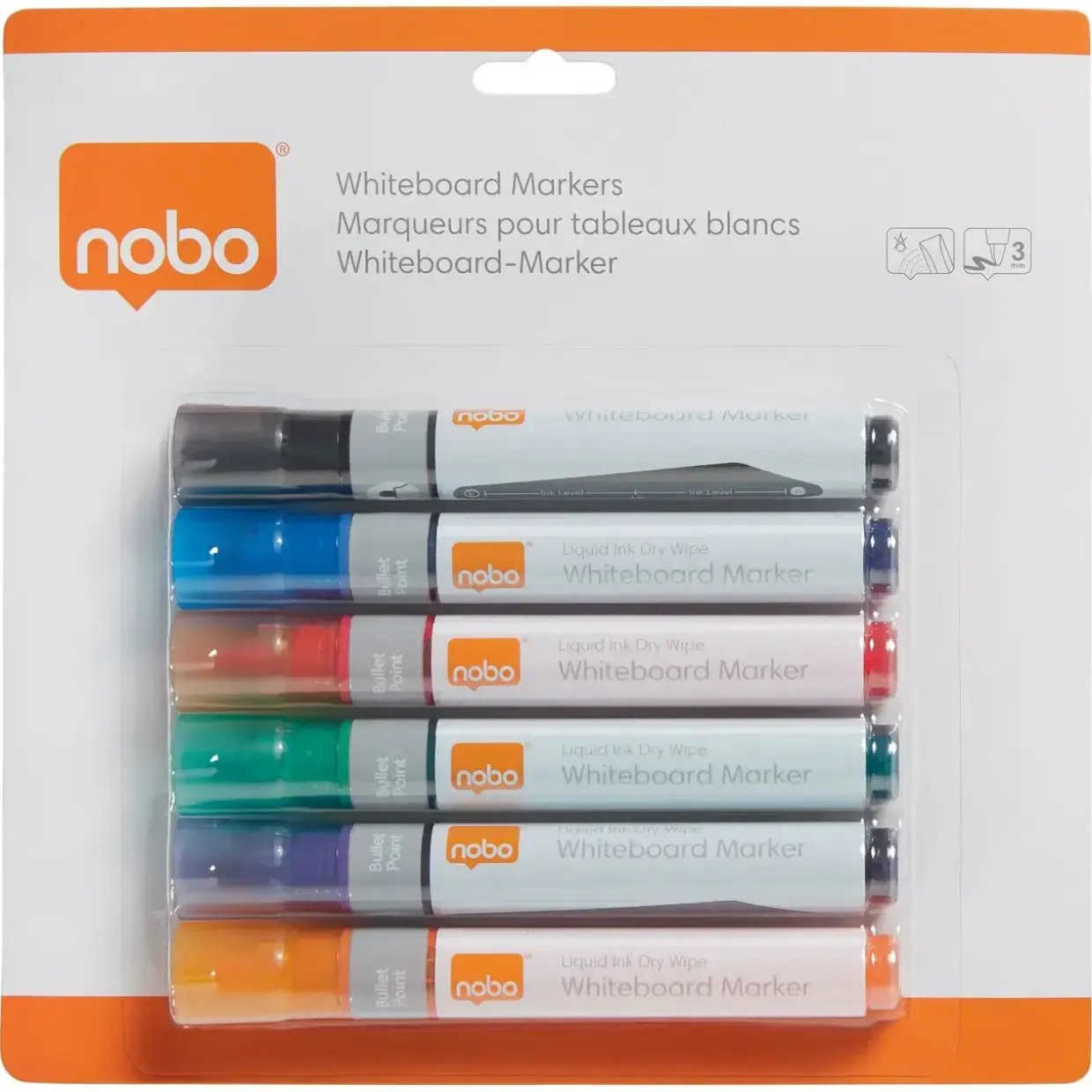 Whiteboard marker Nobo LiquidInk ass (6)